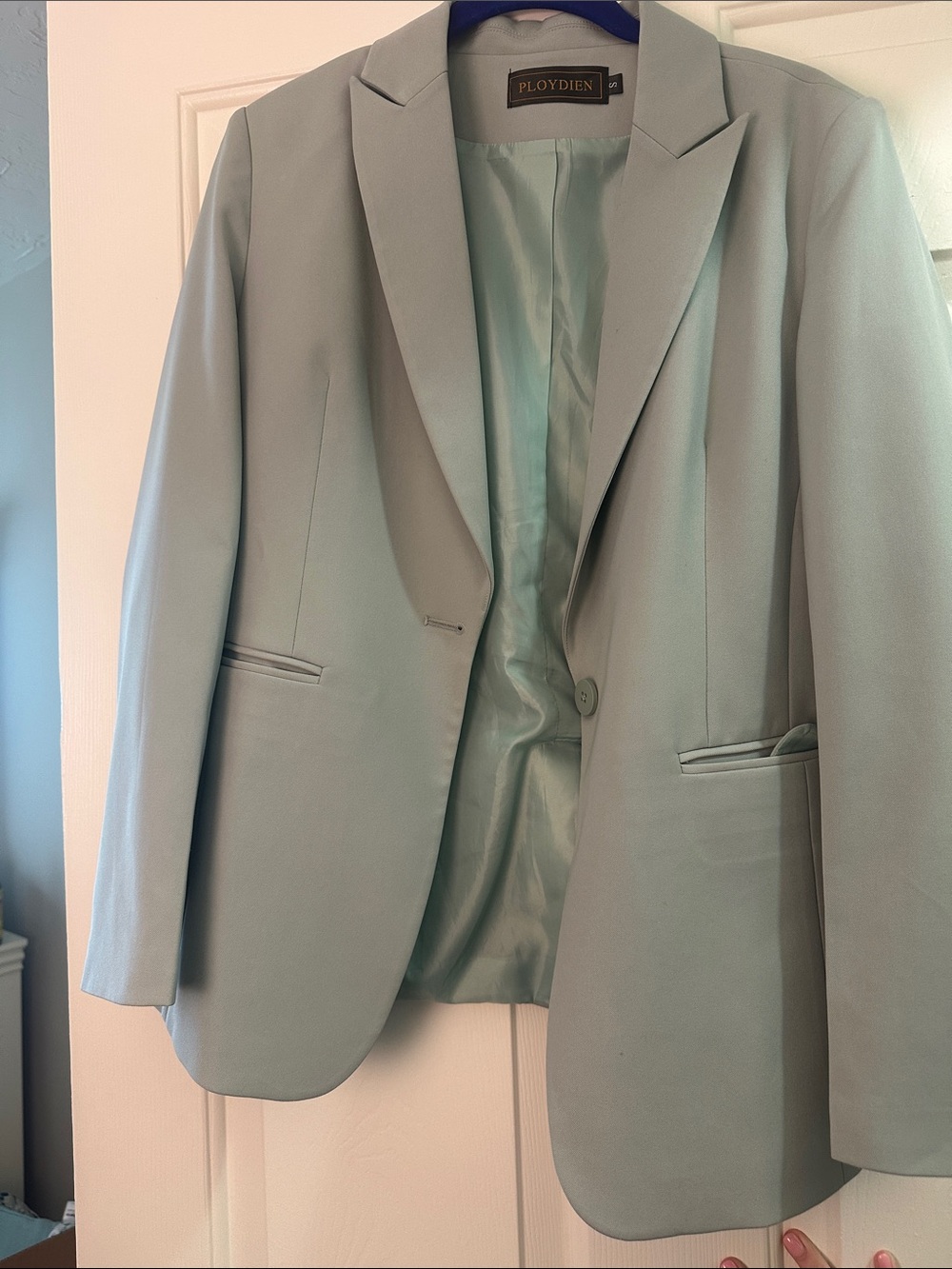 Ploydien Women’s Light Mint Blazer
